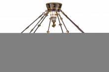 Luma-Spec Lighting 154145 - 45"W Fleur-de-lis Semi-Flushmount