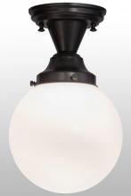 Luma-Spec Lighting 154223 - 8"W Revival Schoolhouse White Globe Flushmount