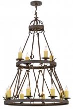 Luma-Spec Lighting 154642 - 36"W Lakeshore 12 LT Two Tier Chandelier