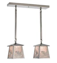 Luma-Spec Lighting 15667 - 24"L Fly Fishing Creek Bass 2 LT Island Pendant