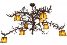 Luma-Spec Lighting 158067 - 48" Wide Pine Branch Valley View 8 Light Chandelier