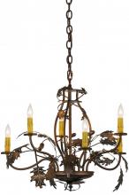 Luma-Spec Lighting 158572 - 28"W Oak Leaf & Acorn 6 LT Chandelier