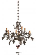 Luma-Spec Lighting 158684 - 28"W Greenbriar Oak 9 Arm Chandelier Hardware
