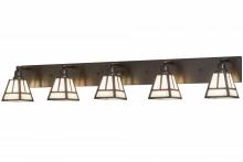 Luma-Spec Lighting 159292 - 64" Wide "T" Mission 5 Light Vanity Light