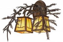 Luma-Spec Lighting 159315 - 17"W Pine Branch Valley View 2 LT Wall Sconce