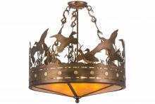 Luma-Spec Lighting 160003 - 24"W Ducks in Flight Semi-Flushmount