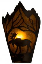 Luma-Spec Lighting 161606 - 8.5" Wide Moose at Dawn Left Wall Sconce