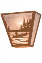 Luma-Spec Lighting 161654 - 13" Wide Canoe At Lake Wall Sconce