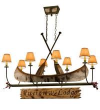 Luma-Spec Lighting 161863 - 52"L Personalized Canoe 8 LT Oblong Chandelier