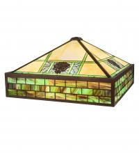 Luma-Spec Lighting 161980 - 27" Square Pinecone Ridge Shade