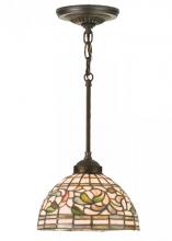 Luma-Spec Lighting 16211 - 8"W Tiffany Turning Leaf Mini Pendant