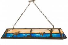 Luma-Spec Lighting 162207 - 72"L Moose at Lake Oblong Pendant