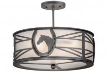 Luma-Spec Lighting 162606 - 16.5"W Horseshoe Semi-Flushmount