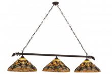 Luma-Spec Lighting 162669 - 72.5" Long Jeweled Grape 3 Light Island Pendant
