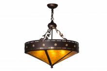 Luma-Spec Lighting 163113 - 24" Wide Craftsman Target Inverted Pendant