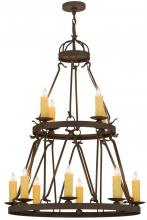 Luma-Spec Lighting 163692 - 36" Wide Lakeshore 12 Light Two Tier Chandelier