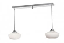Luma-Spec Lighting 164451 - 47" Long Revival Schoolhouse 2 LT W/Traditional Globe Island Pendant