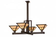 Luma-Spec Lighting 164836 - 47"Sq "T" Mission 4 LT Inverted Pendant
