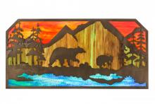 Luma-Spec Lighting 165049 - 45.5"L Bear at Lake Wall Art