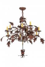 Luma-Spec Lighting 165172 - 34"W Greenbriar Oak 9 Arm Chandelier Hardware