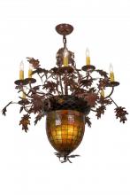 Luma-Spec Lighting 165173 - 34" Wide Greenbriar Oak 9 Arm Chandelier