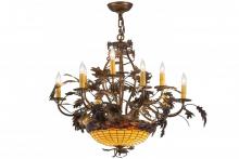 Luma-Spec Lighting 165485 - 34" Wide Greenbriar Oak 9 Light Chandelier