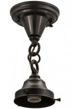 Luma-Spec Lighting 165491 - 5"W Revival Craftsman Brown on Brass 1 LT Flushmount Hardware