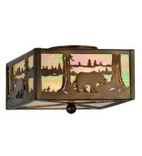 Luma-Spec Lighting 16588 - 10" Square Bear at Lake Flushmount