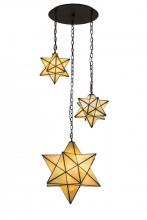 Luma-Spec Lighting 166958 - 25"W Moravian Star 3 LT Cascading Pendant