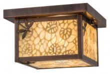Luma-Spec Lighting 168724 - 10"Sq Hyde Park Lotus Leaf and Dragonfly Flushmount