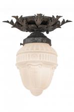 Luma-Spec Lighting 169001 - 8.5"W Fancy Floral W/Colonnade Globe Flushmount