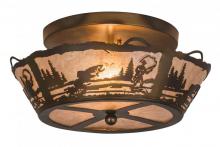 Luma-Spec Lighting 170968 - 16"W Fly Fishing Creek Flushmount