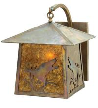 Luma-Spec Lighting 17102 - 16"W Stillwater Ducks in Flight Curved Arm Wall Sconce