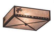 Luma-Spec Lighting 171415 - 18" Square Balsam Pine Flushmount