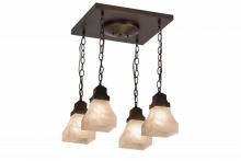 Luma-Spec Lighting 171551 - 16"Sq Bungalow 4 LT Flushmount