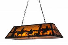 Luma-Spec Lighting 171998 - 48"L Personalized Rockin' C Ranch Oblong Pendant