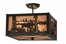 Luma-Spec Lighting 172976 - 14"Sq Moose at Lake Flushmount