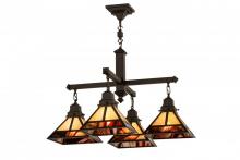 Luma-Spec Lighting 173176 - 30"Sq "T" Mission 4 LT Chandelier