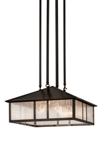 Luma-Spec Lighting 173208 - 18"Sq Double Bar Mission Pendant