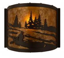Luma-Spec Lighting 173353 - 12" Wide Canoe At Lake Wall Sconce