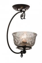 Luma-Spec Lighting 173449 - 7"W Revival Gas Reproduction Semi-Flushmount