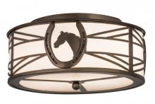 Luma-Spec Lighting 174228 - 16"W Horseshoe Flushmount