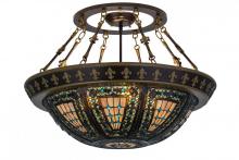 Luma-Spec Lighting 174323 - 28"W Fleur-de-lis Semi-Flushmount