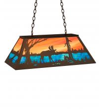 Luma-Spec Lighting 175366 - 33" Long Moose at Lake Oblong Pendant