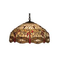 Luma-Spec Lighting 17544 - 22"W Tiffany Hanginghead Dragonfly Pendant