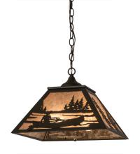 Luma-Spec Lighting 175542 - 16" Square Canoe At Lake Pendant