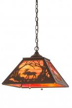 Luma-Spec Lighting 177229 - 16" Square Moose at Dawn Pendant