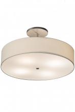 Luma-Spec Lighting 177632 - 36" Wide Cilindro Textrene Semi-Flushmount