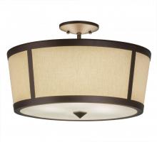 Luma-Spec Lighting 178360 - 18"W Cilindro Tapered Semi-Flushmount