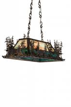 Luma-Spec Lighting 178862 - 35" Long Moose Through the Trees Oblong Pendant